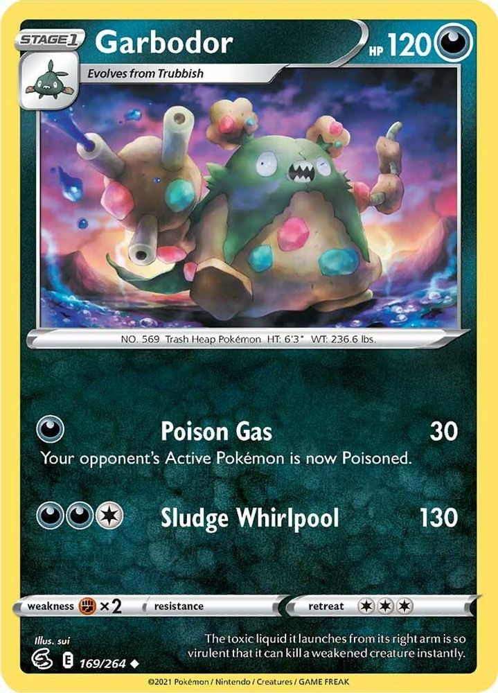 Garbodor 169 SWSH08 Fusion Strike - Uncommon