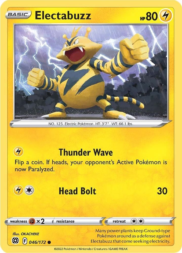 Electabuzz 046 SWSH09 Brilliant Stars - Common
