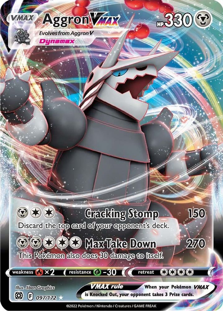 Aggron VMAX 097 - Holofoil SWSH09 Brilliant Stars - Ultra Rare
