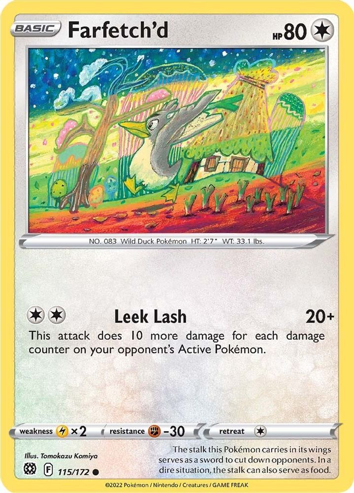 Farfetch'd 115 - Reverse Holofoil SWSH09 Brilliant Stars - Common