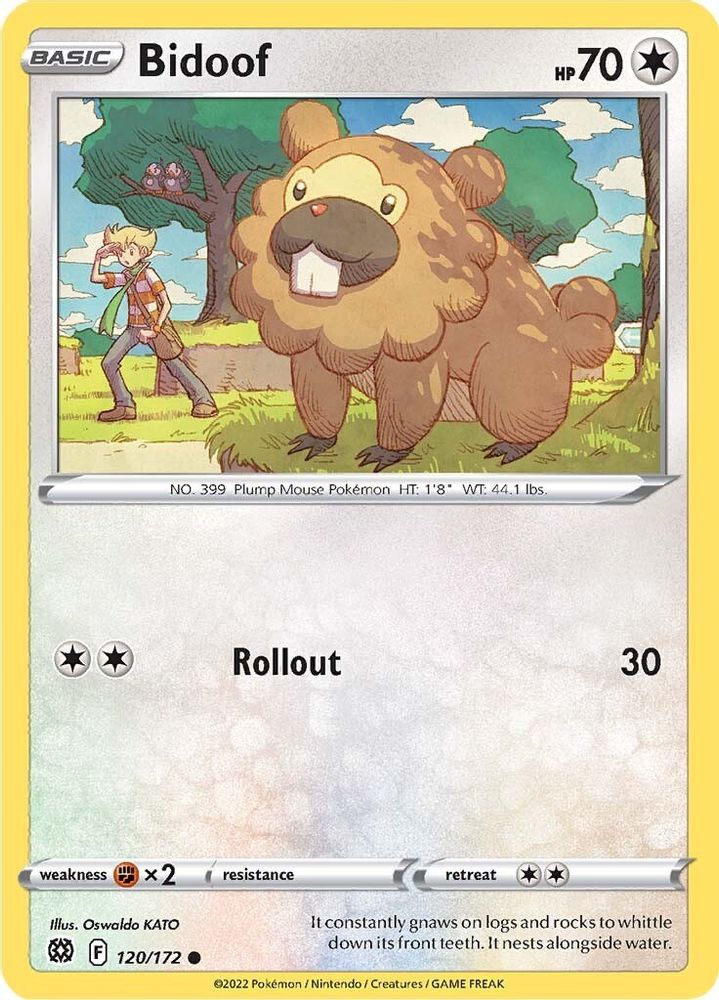 Bidoof 120 SWSH09 Brilliant Stars - Common