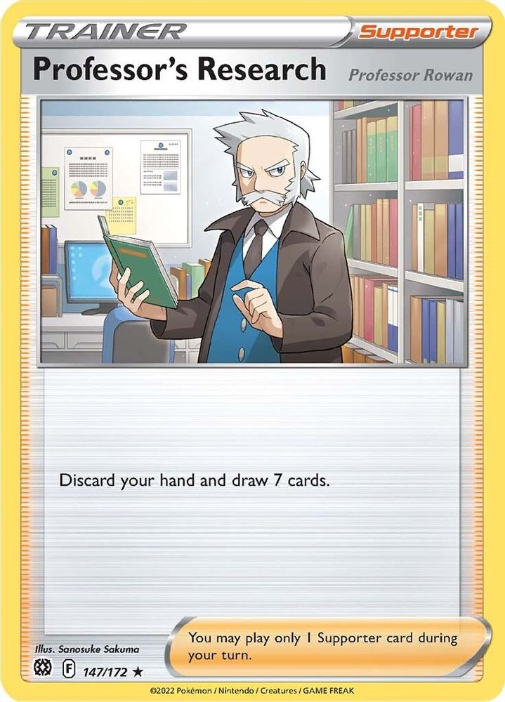 Professor's Research 147 - Holofoil SWSH09 Brilliant Stars - Holo Rare