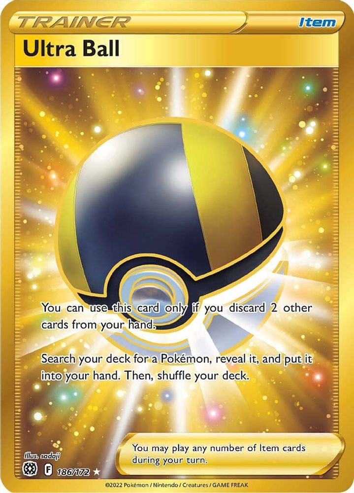 Ultra Ball (Secret) 186 - Holofoil SWSH09 Brilliant Stars - Secret Rare
