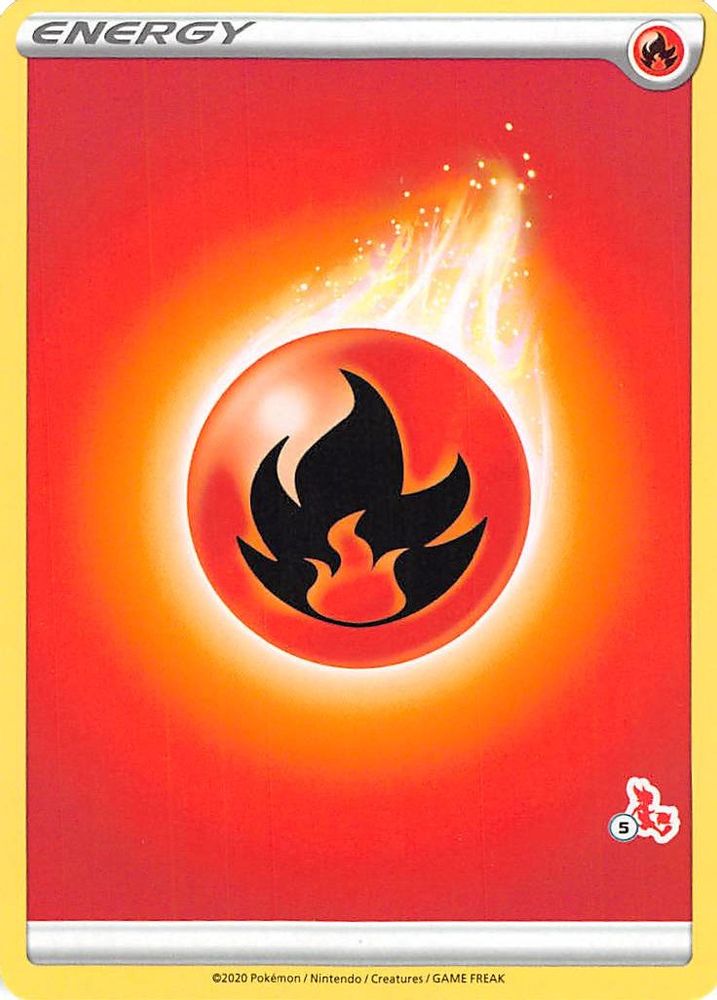 Fire Energy (#5 Cinderace Stamped) Battle Academy 2022 - Promo