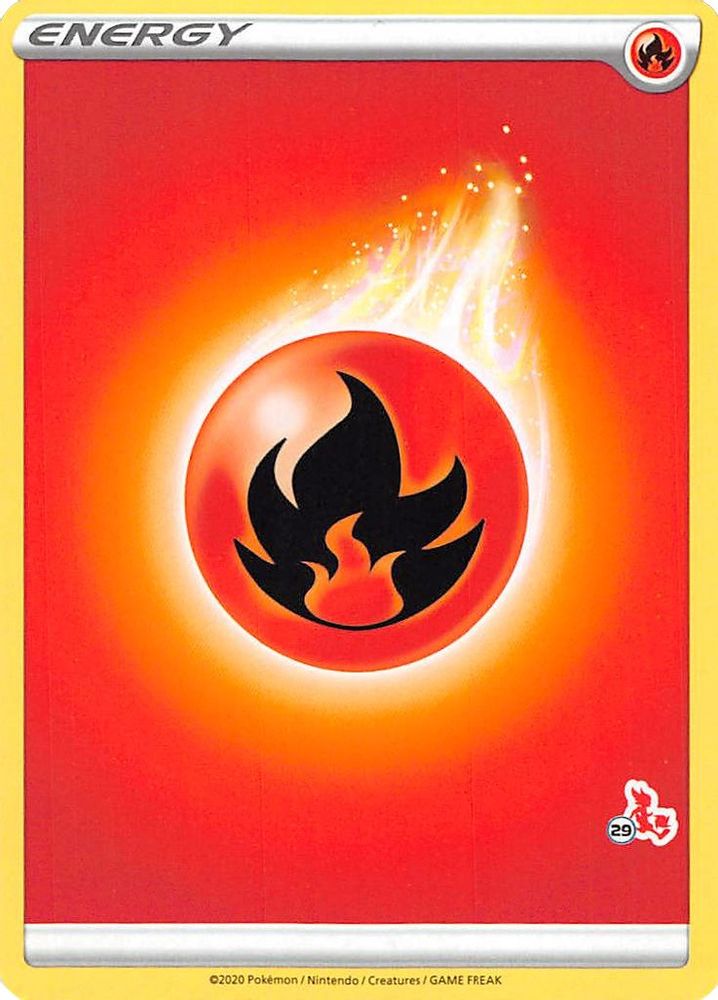 Fire Energy (#29 Cinderace Stamped) Battle Academy 2022 - Promo