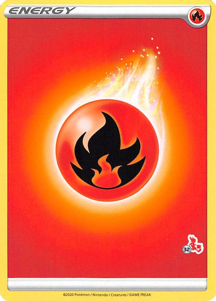 Fire Energy (#32 Cinderace Stamped) Battle Academy 2022 - Promo