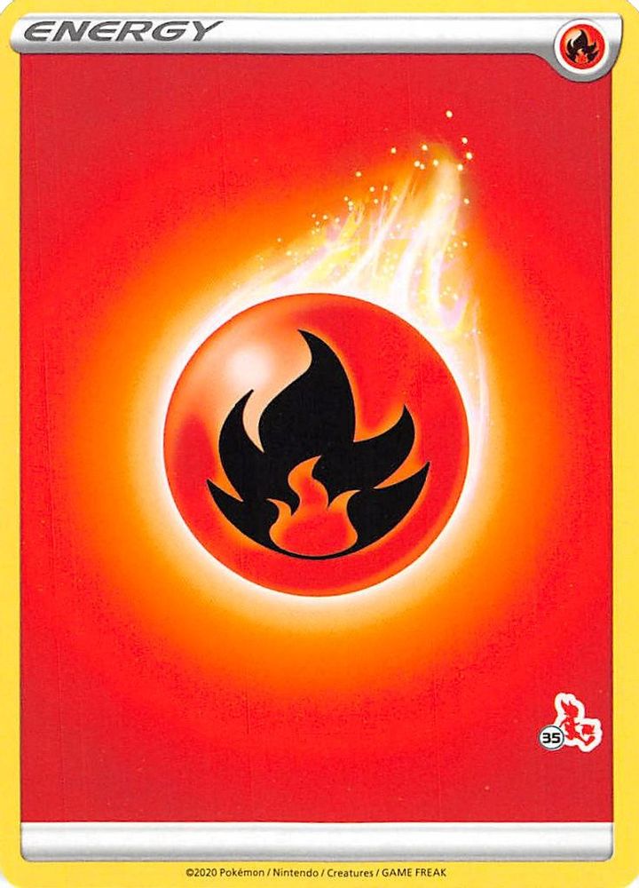 Fire Energy (#35 Cinderace Stamped) Battle Academy 2022 - Promo