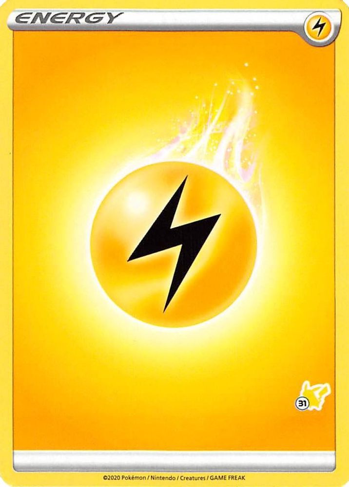 Lightning Energy (#31 Pikachu Stamped) Battle Academy 2022 - Promo