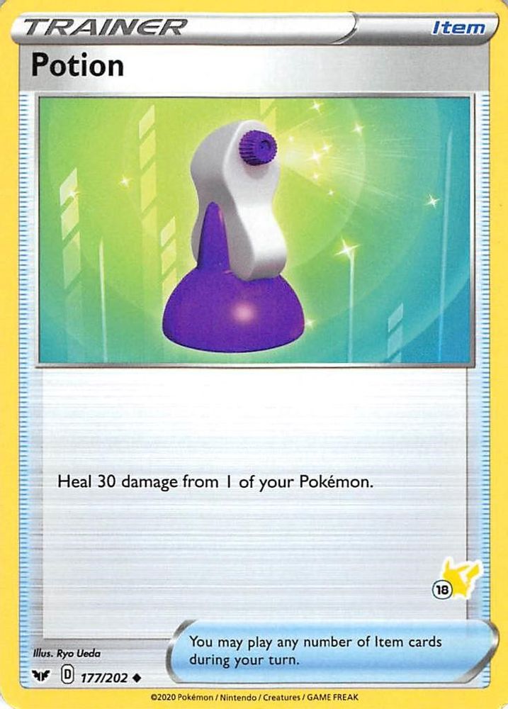 Potion - 177/202 (#18 Pikachu Stamped)/202 Battle Academy 2022 - Promo