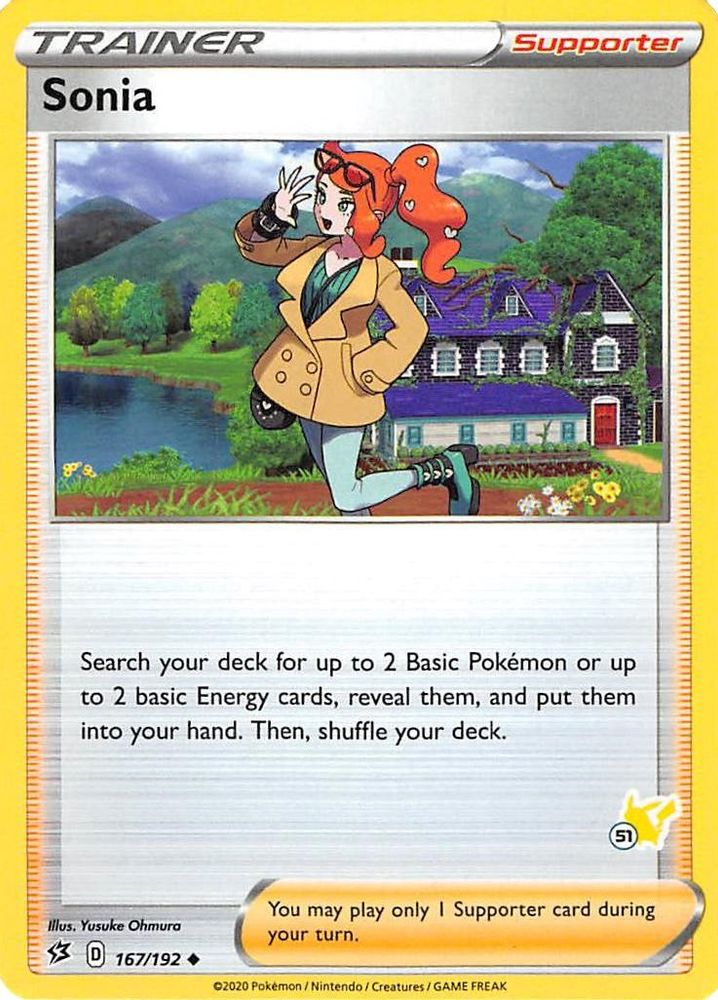 Sonia - 167/192 (#51 Pikachu Stamped)/192 Battle Academy 2022 - Promo