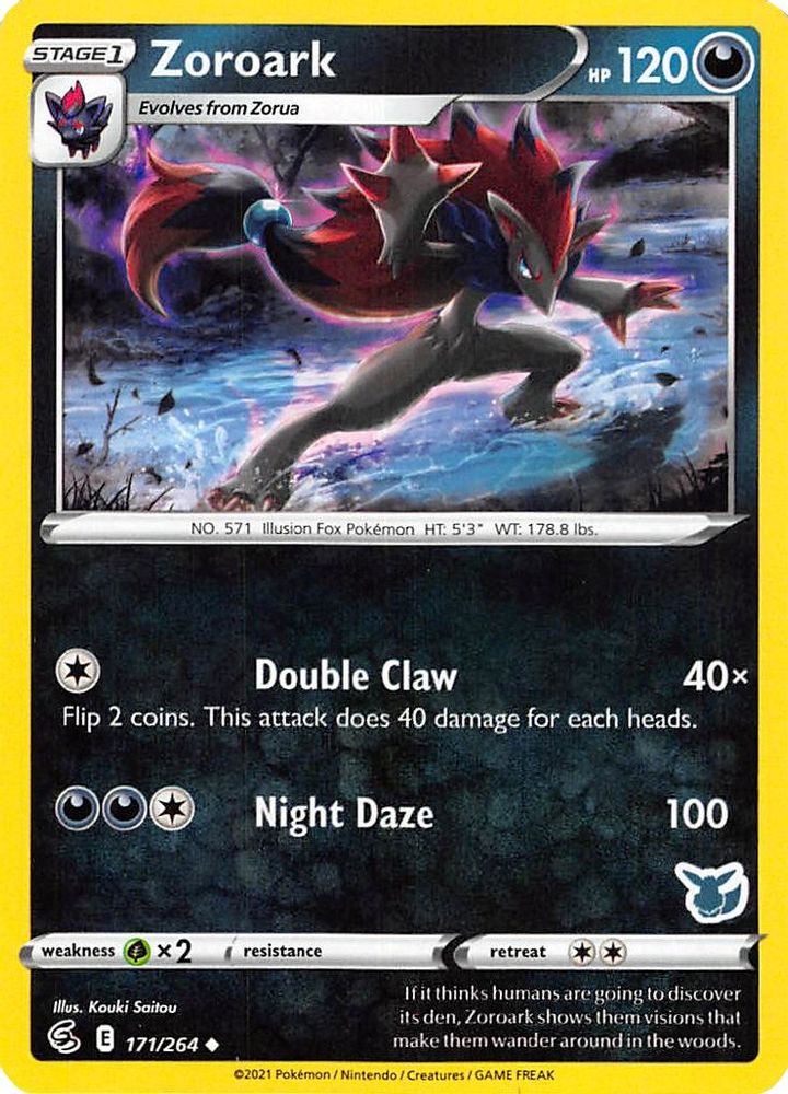 Zoroark - 171/264 (Eevee Stamped)/264 Battle Academy 2022 - Promo