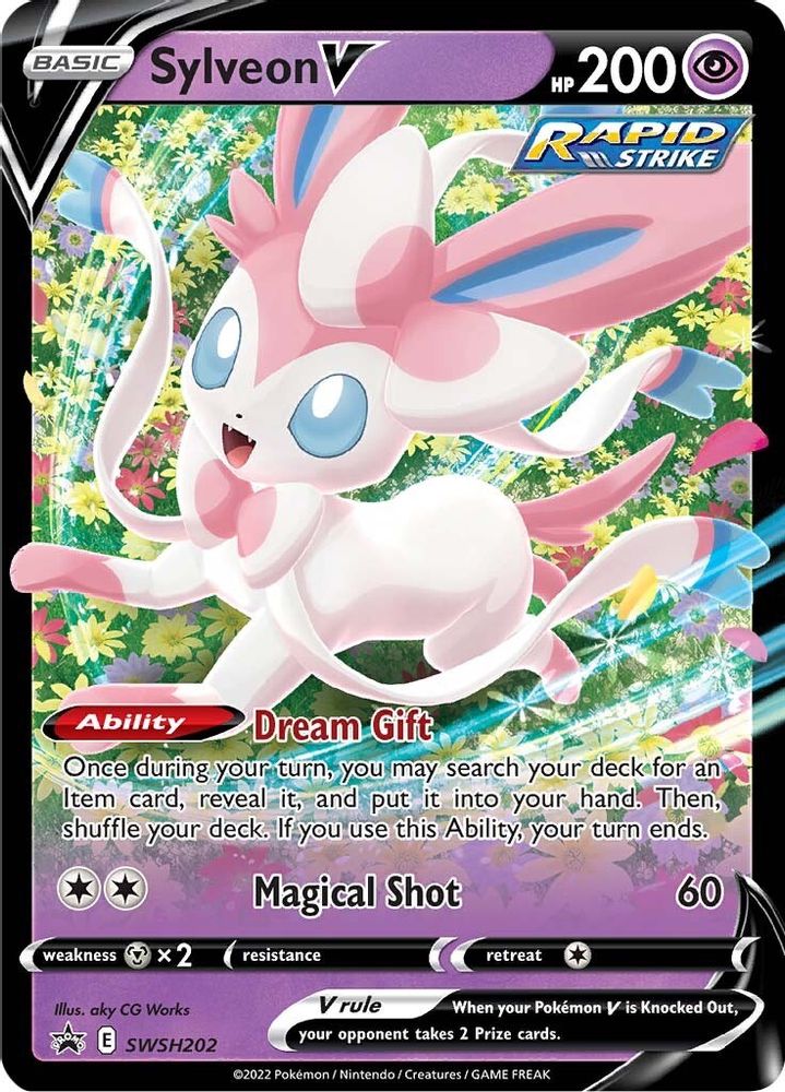 Sylveon V SWSH202 - Holofoil SWSH Sword & Shield Promo Cards - Promo