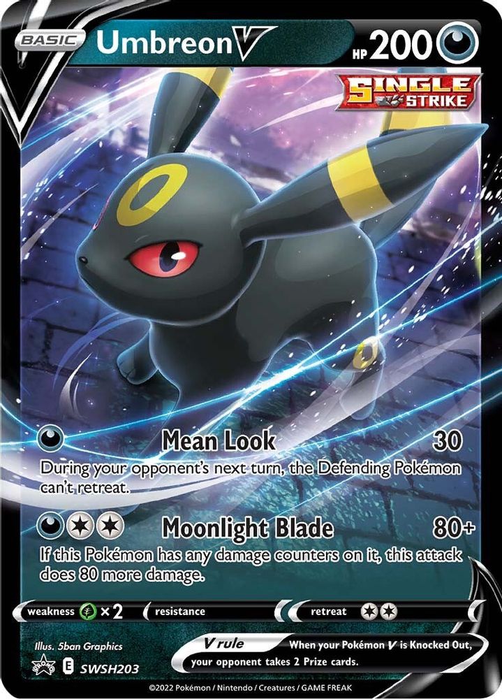 Umbreon V SWSH203 - Holofoil SWSH Sword & Shield Promo Cards - Promo