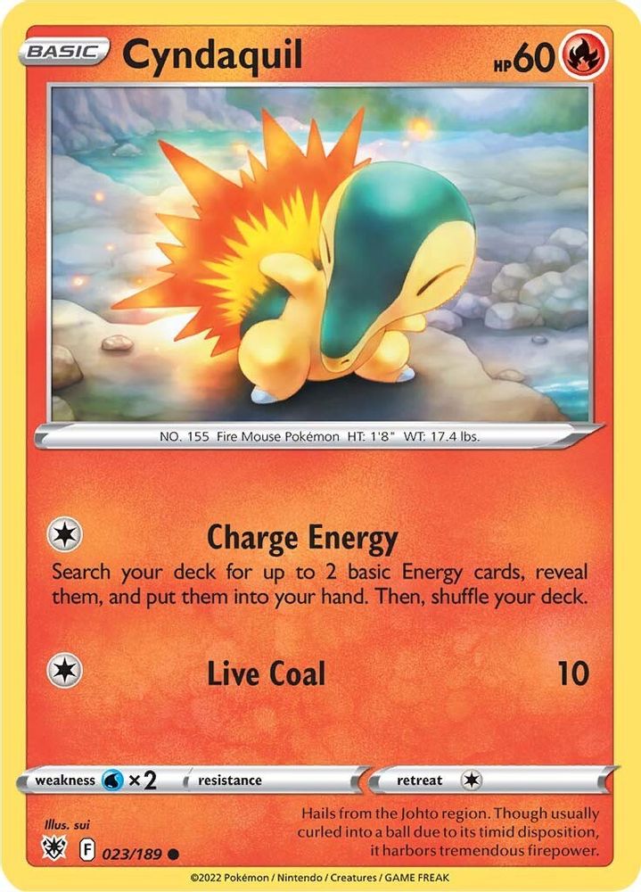 Cyndaquil 023 SWSH10 Astral Radiance - Common