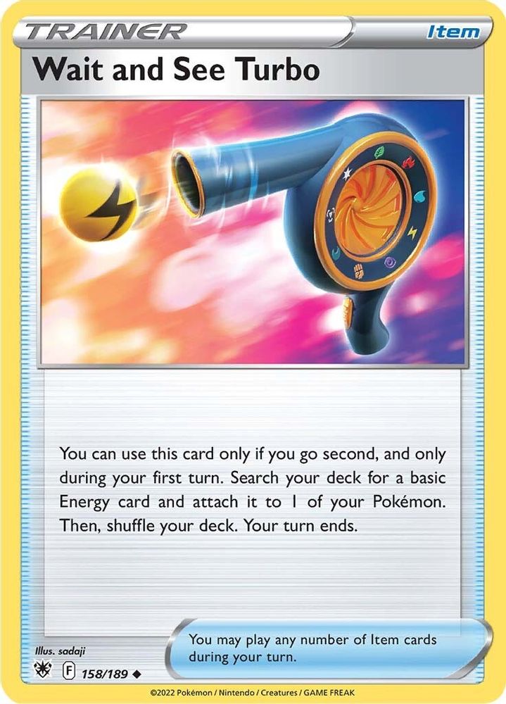 Wait and See Turbo 158 - Reverse Holofoil SWSH10 Astral Radiance - Uncommon
