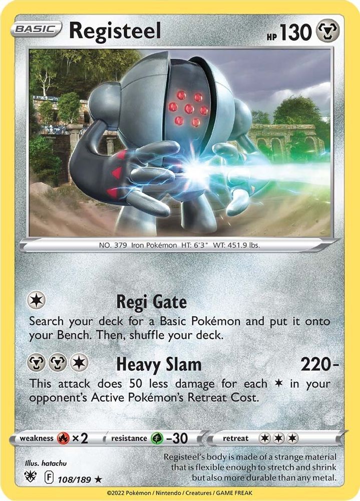 Registeel 108 SWSH10 Astral Radiance - Rare