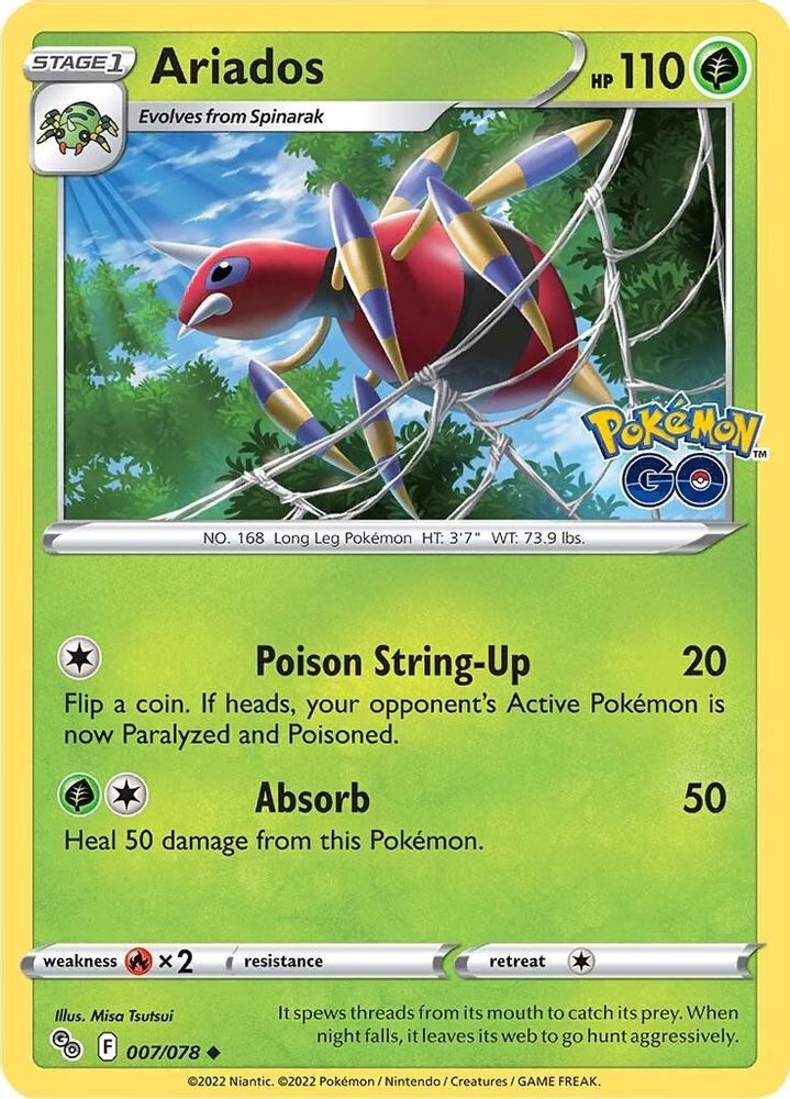 Ariados 007 Pokemon GO - Uncommon