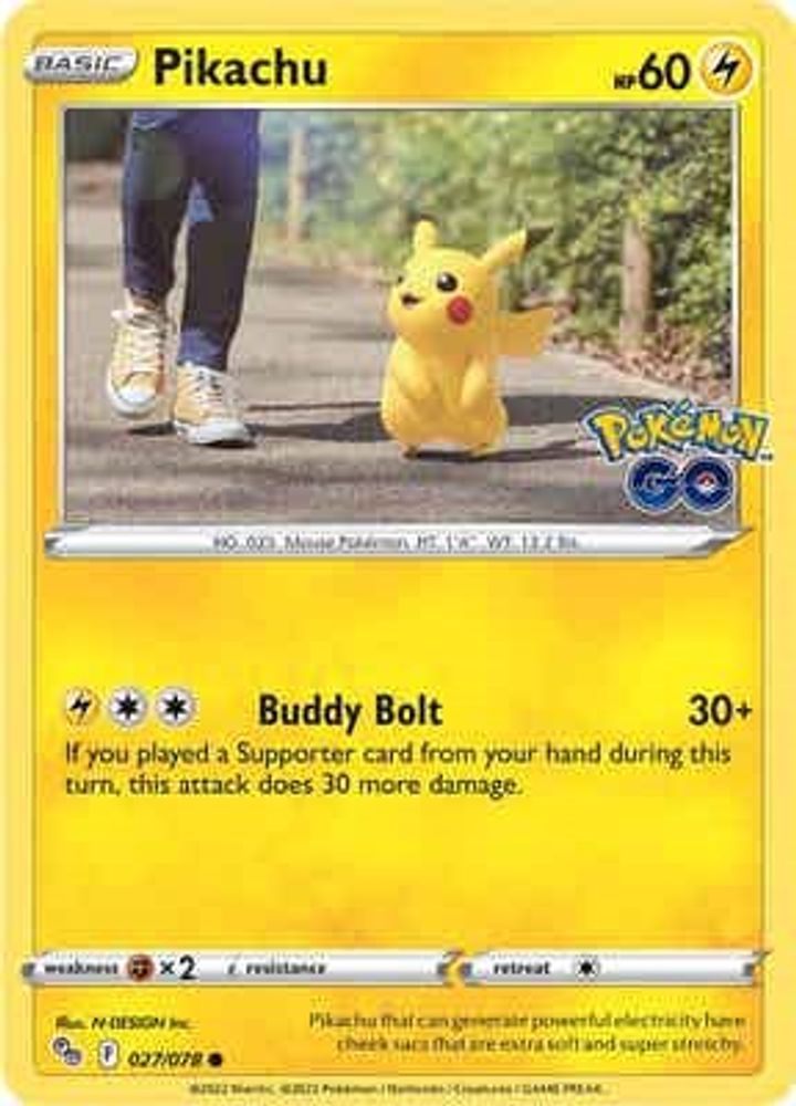 Pikachu (27) (27) 027 Pokemon GO - Common