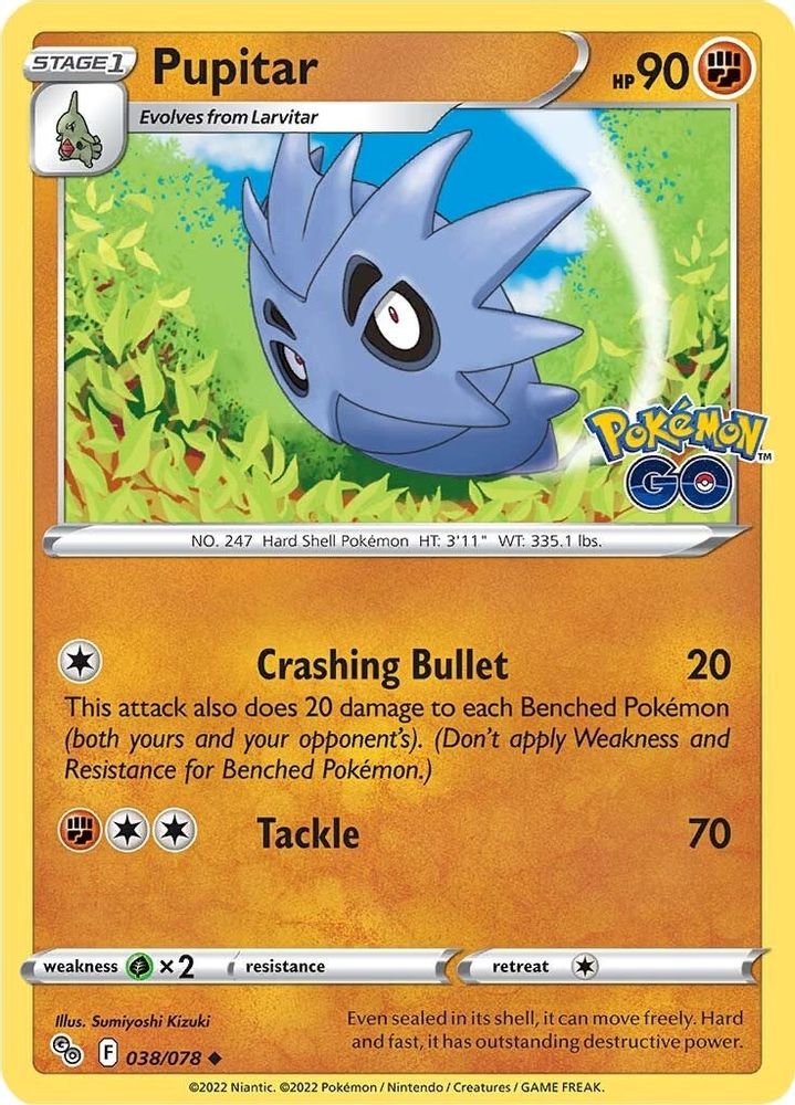 Pupitar 038 Pokemon GO - Uncommon