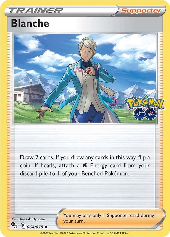 Blanche 064 - Reverse Holofoil Pokemon GO - Uncommon
