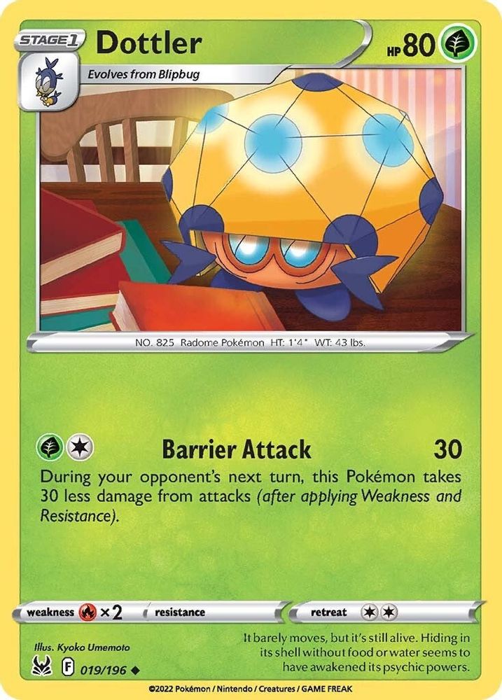 Dottler 019 - Reverse Holofoil SWSH11 Lost Origin - Uncommon