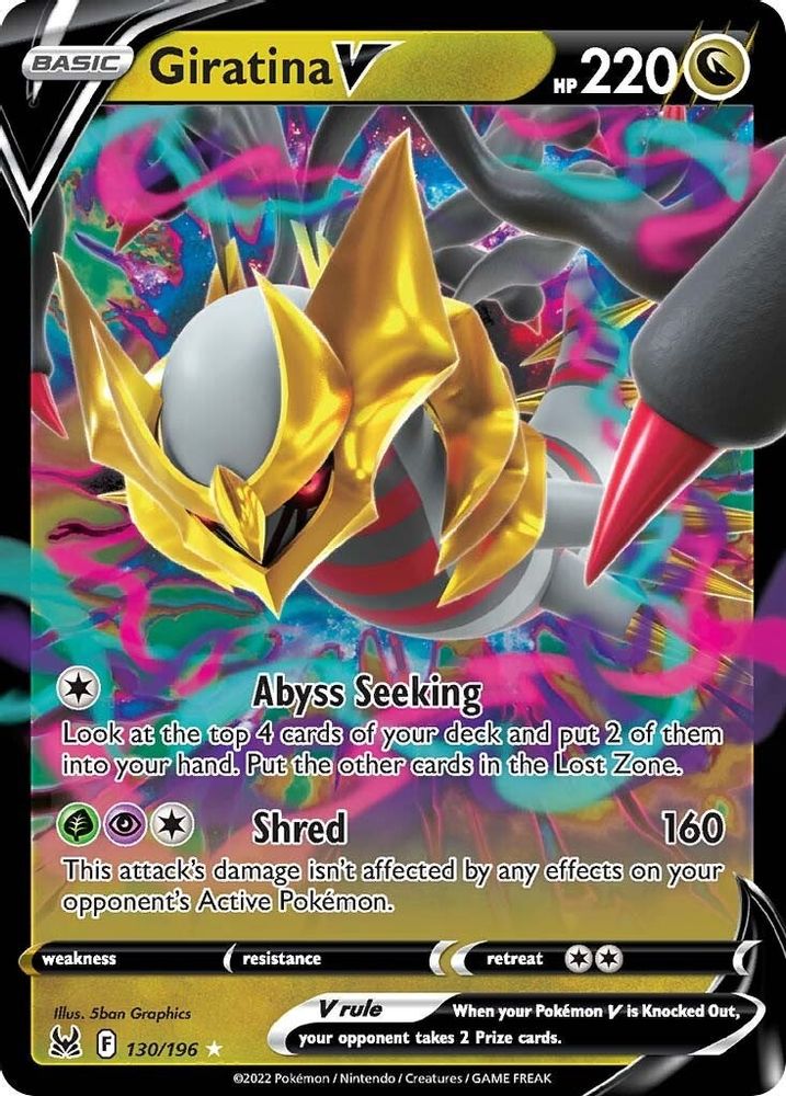 Giratina V 130 - Holofoil SWSH11 Lost Origin - Ultra Rare