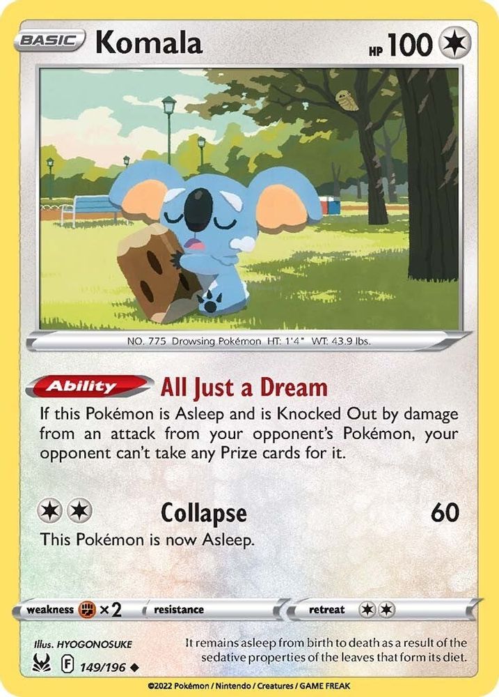 Komala 149 SWSH11 Lost Origin - Uncommon