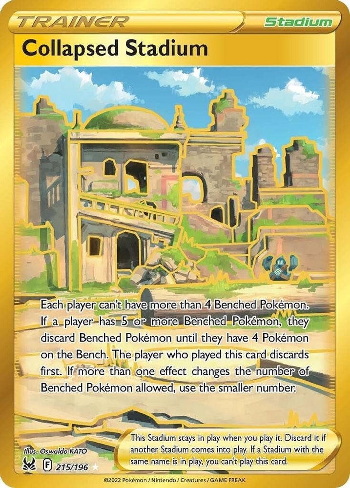 Collapsed Stadium (Secret) 215 - Holofoil SWSH11 Lost Origin - Secret Rare