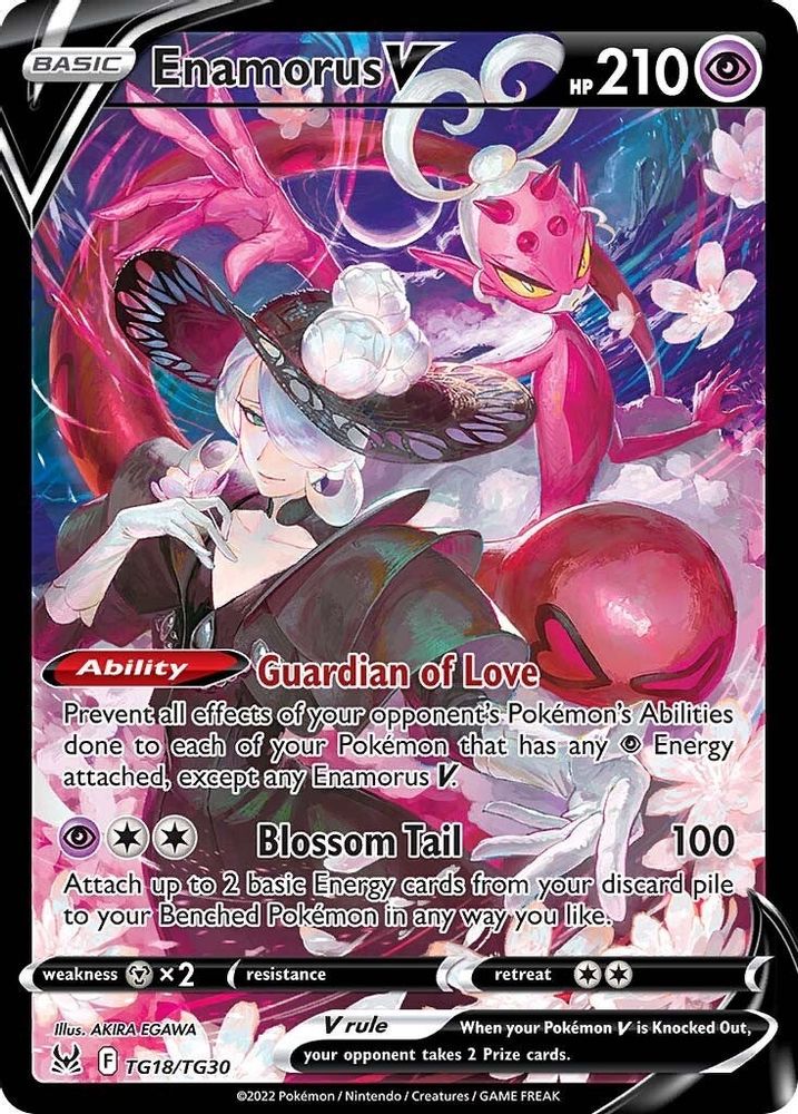 Enamorus V TG18 - Holofoil SWSH11 Lost Origin Trainer Gallery - Ultra Rare