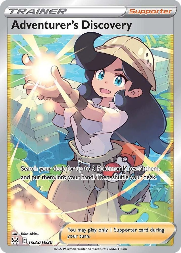 Adventurer's Discovery TG23 - Holofoil SWSH11 Lost Origin Trainer Gallery - Ultra Rare