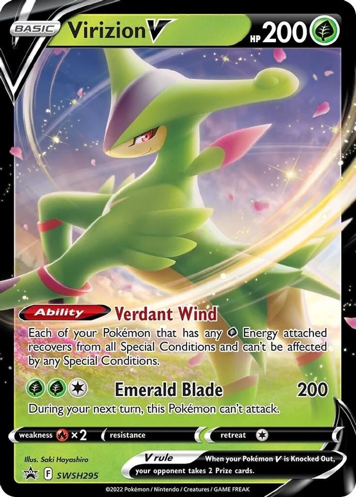Virizion V SWSH295 - Holofoil SWSH Sword & Shield Promo Cards - Promo