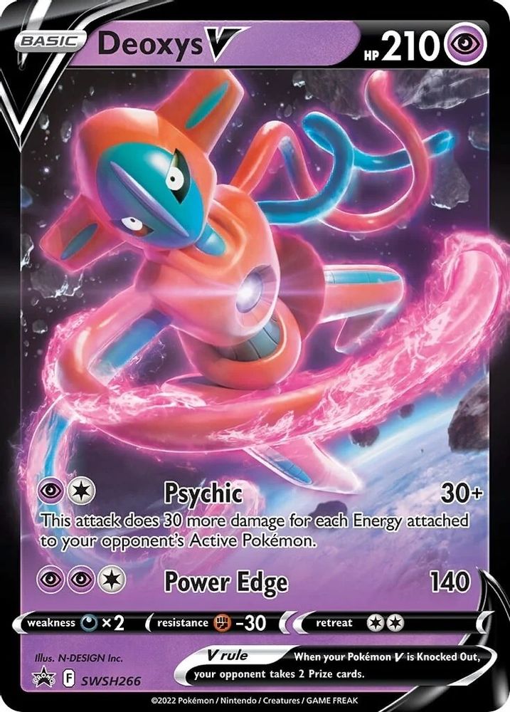 Deoxys V SWSH266 - Holofoil SWSH Sword & Shield Promo Cards - Promo