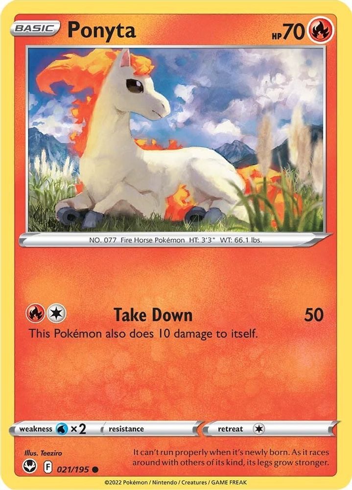 Ponyta 021 SWSH12 Silver Tempest - Common