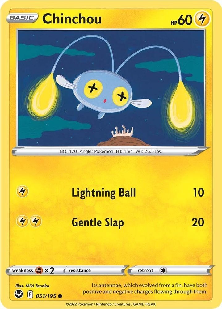 Chinchou 051 SWSH12 Silver Tempest - Common