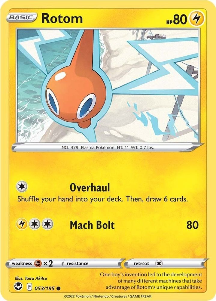 Rotom 053 SWSH12 Silver Tempest - Common