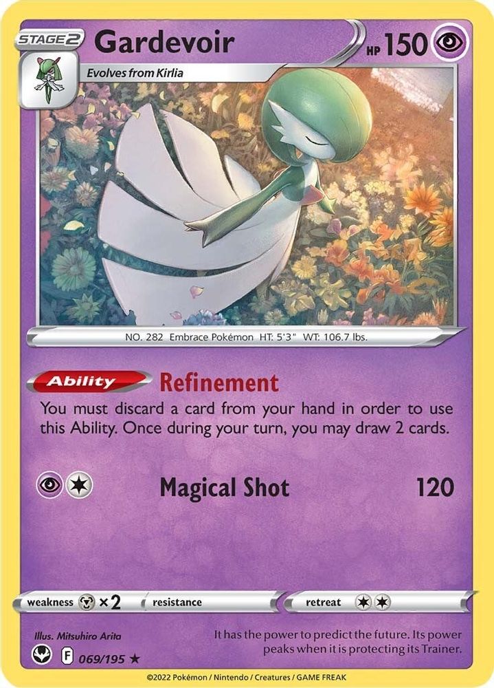 Gardevoir 069 - Reverse Holofoil SWSH12 Silver Tempest - Rare