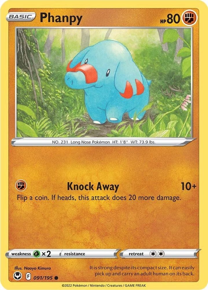 Phanpy 091 SWSH12 Silver Tempest - Common