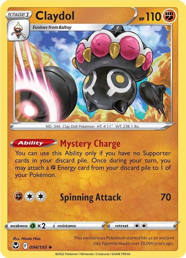 Claydol 094 SWSH12 Silver Tempest - Uncommon