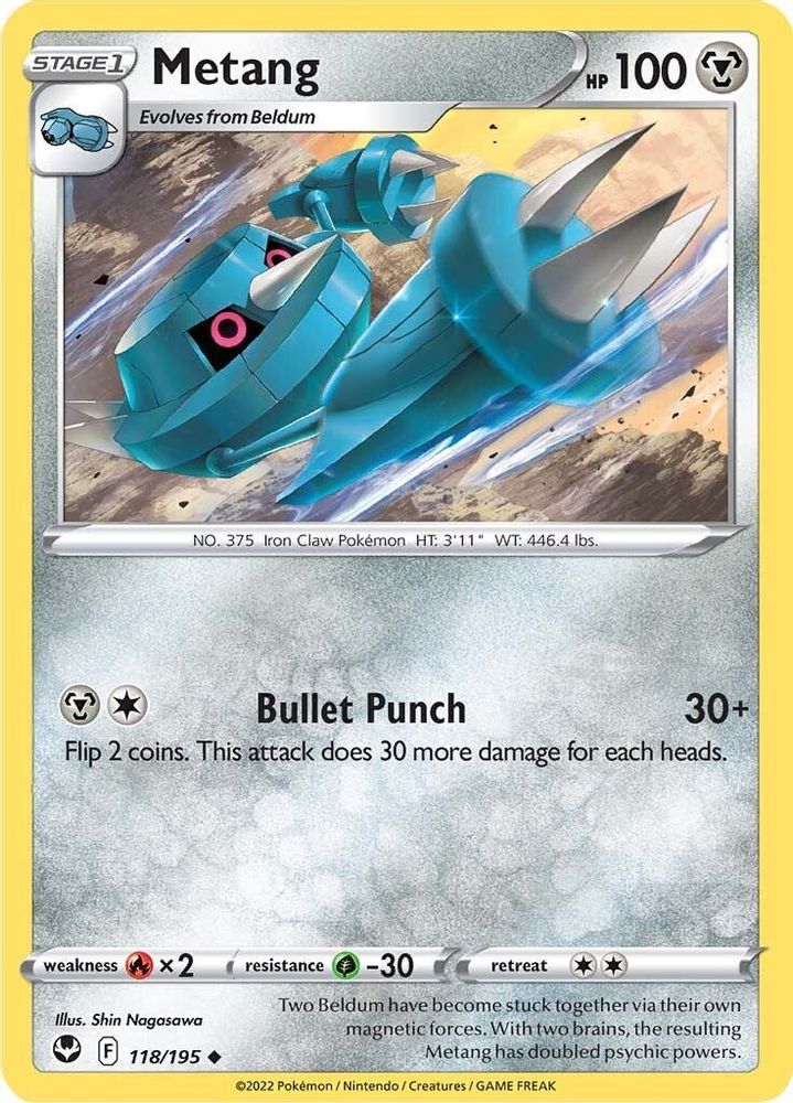 Metang 118 SWSH12 Silver Tempest - Uncommon