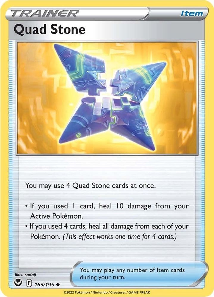 Quad Stone 163 - Reverse Holofoil SWSH12 Silver Tempest - Uncommon