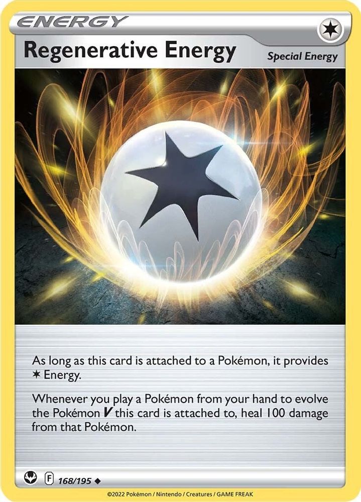 Regenerative Energy 168 - Reverse Holofoil SWSH12 Silver Tempest - Uncommon