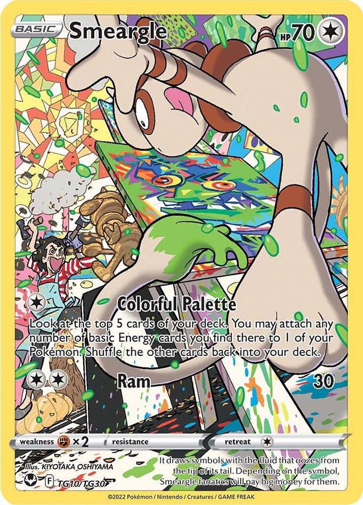 Smeargle TG10 - Holofoil SWSH12 Silver Tempest Trainer Gallery - Ultra Rare