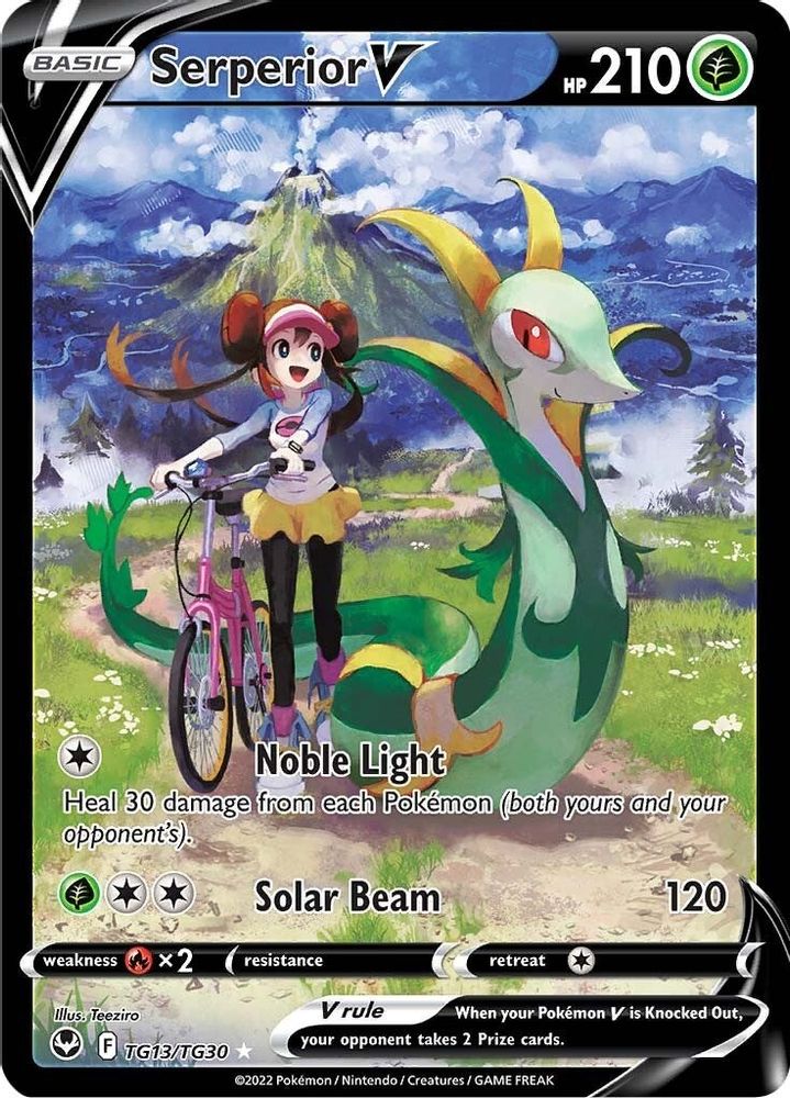 Serperior V TG13 - Holofoil SWSH12 Silver Tempest Trainer Gallery - Ultra Rare