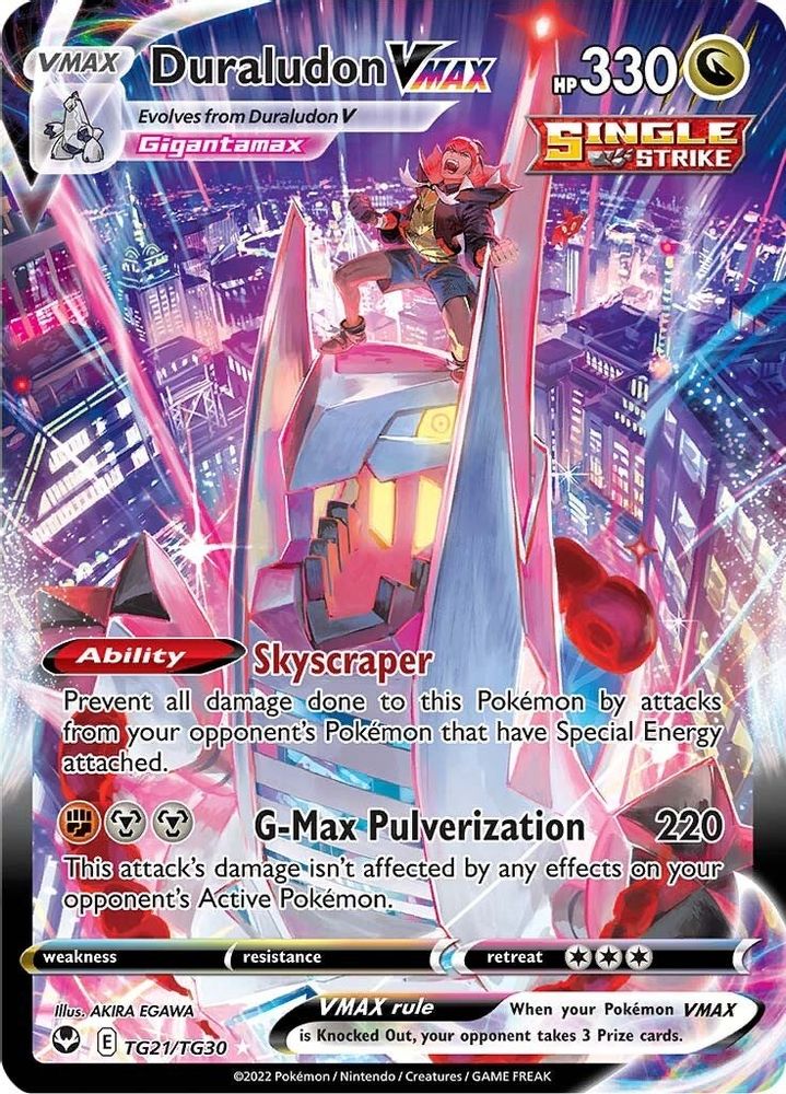 Duraludon VMAX TG21 - Holofoil SWSH12 Silver Tempest Trainer Gallery - Ultra Rare
