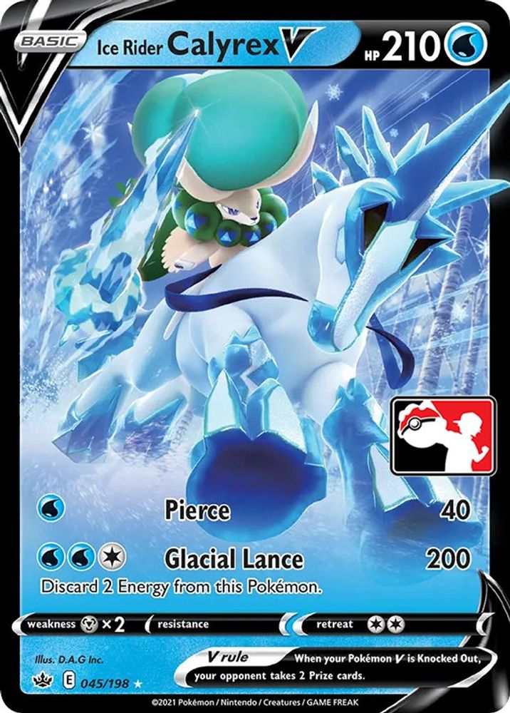 Ice Rider Calyrex V - Holofoil Prize Pack Series Cards - Ultra Rare