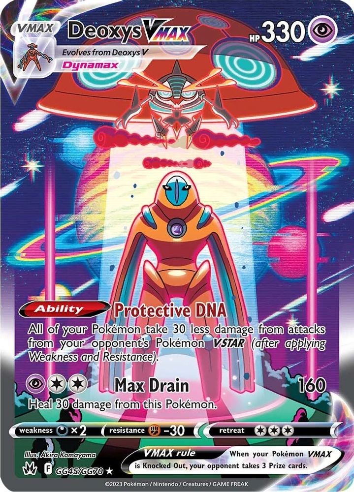 Deoxys VMAX GG45 - Holofoil Crown Zenith Galarian Gallery - Ultra Rare