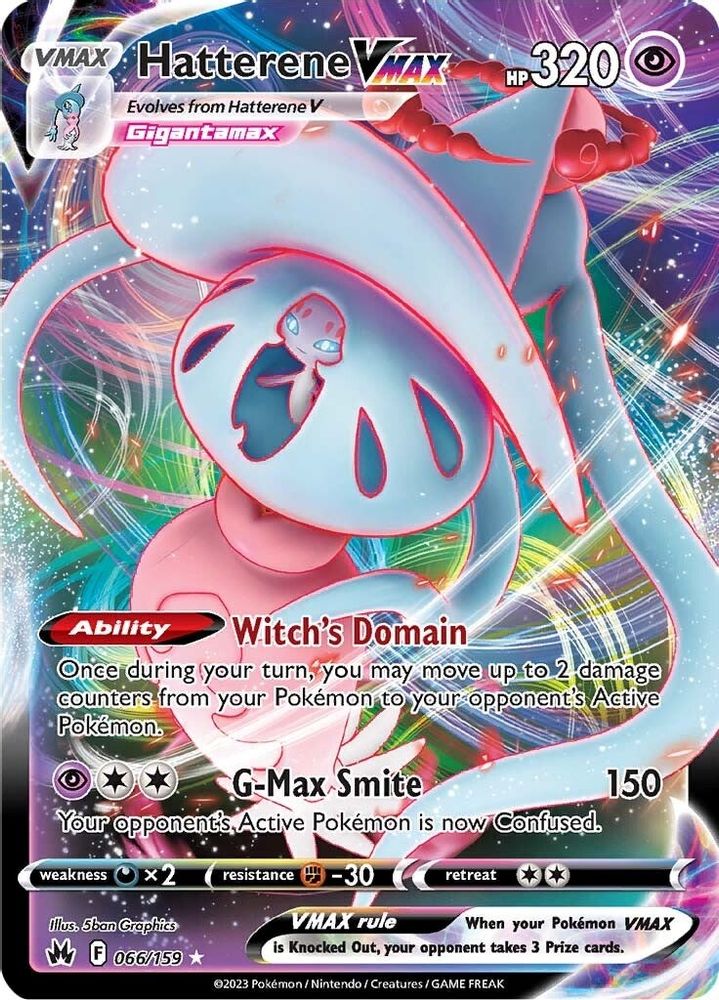 Hatterene VMAX 066 - Holofoil Crown Zenith - Ultra Rare