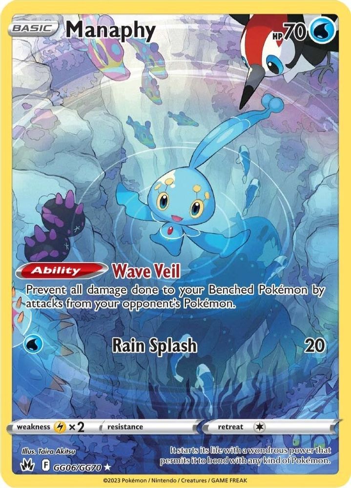 Manaphy GG06 - Holofoil Crown Zenith Galarian Gallery - Ultra Rare
