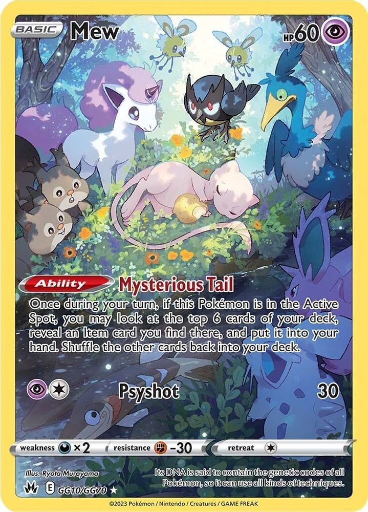 Mew GG10 - Holofoil Crown Zenith Galarian Gallery - Ultra Rare