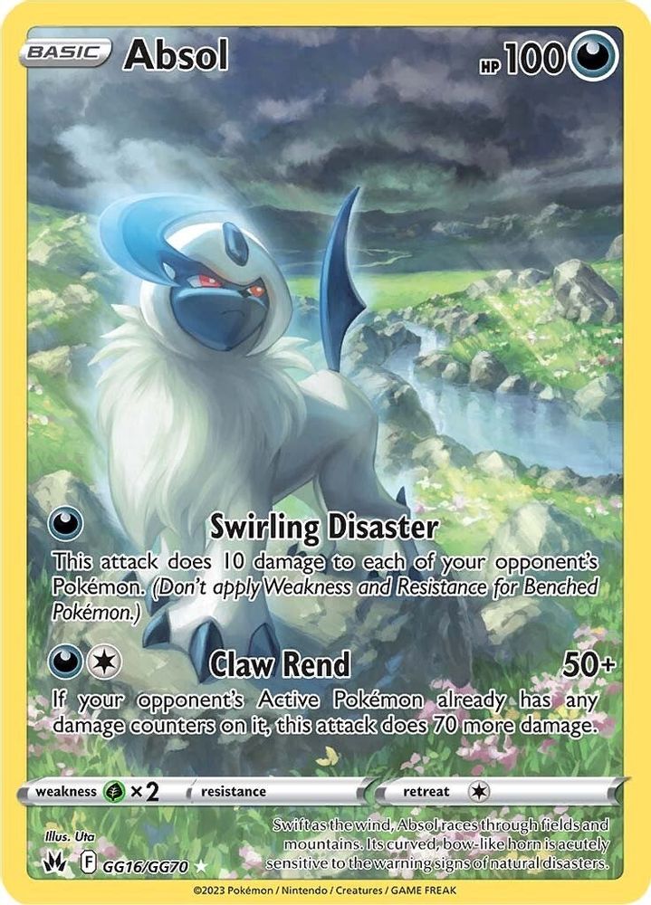 Absol GG16 - Holofoil Crown Zenith Galarian Gallery - Ultra Rare